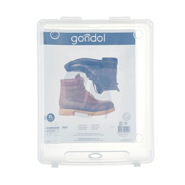 King Queen Bot Kutusu - Şeffaf - 3