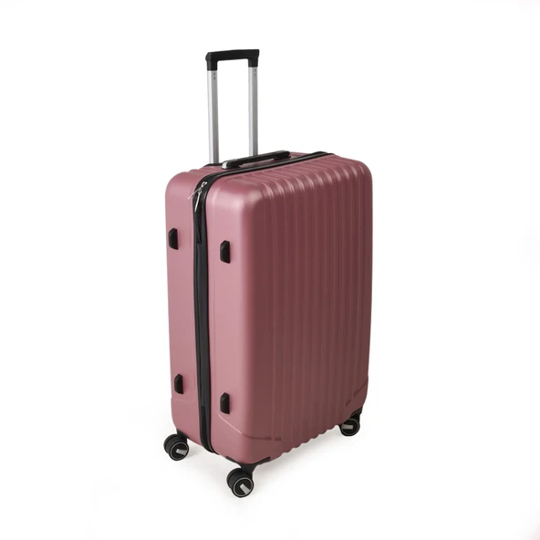 Travel Line Büyük Boy ABS Valiz - Gülkurusu - 76x52x30 cm - 2