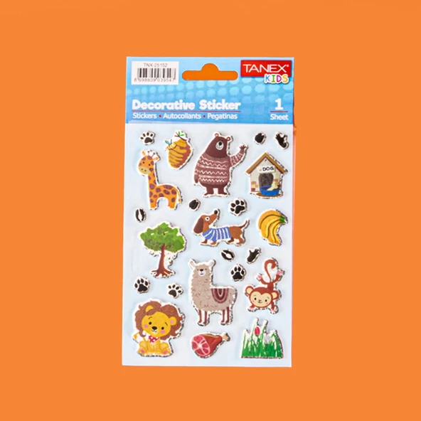 Dekoratif Sticker - Asorti - 3