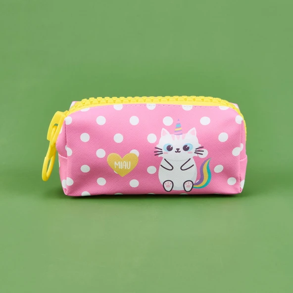Unick Color Zipper Cats Kalem Kutusu - Asorti - 20x13 cm