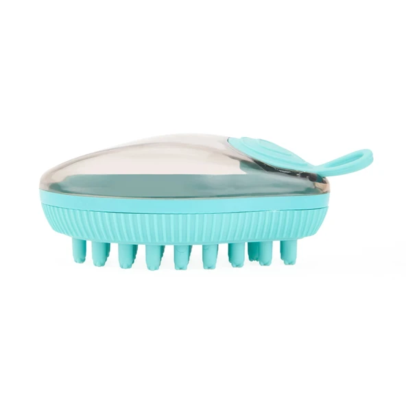 Doldurulabilir Kedi Köpek Yıkama Fırçası - Mavi - 9 cm - 2