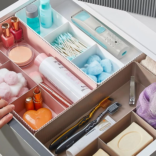 Lova 4 Bölmeli Organizer Kutu - Asorti - 3