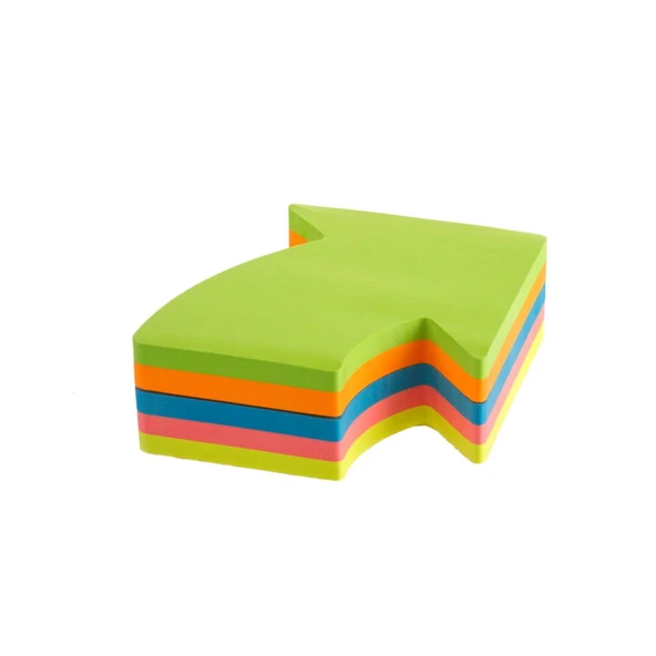 Ok Şekilli 250'li Not Kağıdı - Renkli - 7 cm - 2