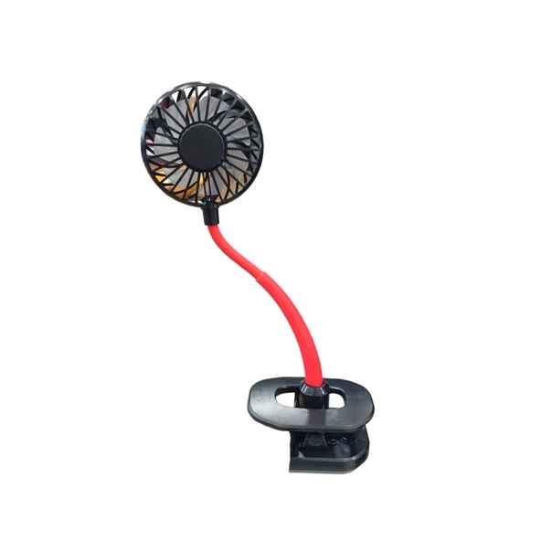 Gi-200 Taşınabilir Klipsli Işıklı Fan - Asorti - 17 cm - 2