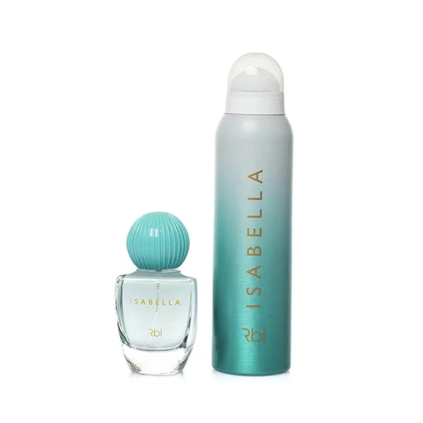 Isabella EDP Deodorant ve Parfüm Seti - Turkuaz - 50 ml + 150 ml