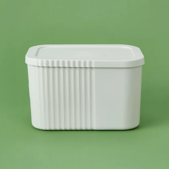 Kapaklı Midi Boy Kutu - Gri - 6 lt - 2