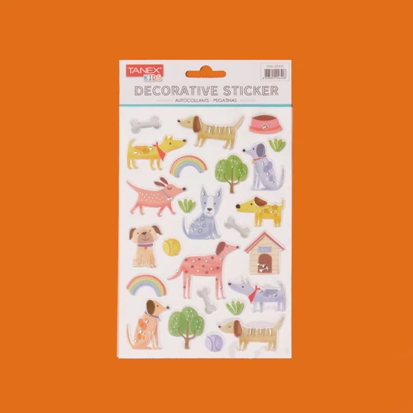 Kabartmalı Sticker - Asorti - 3