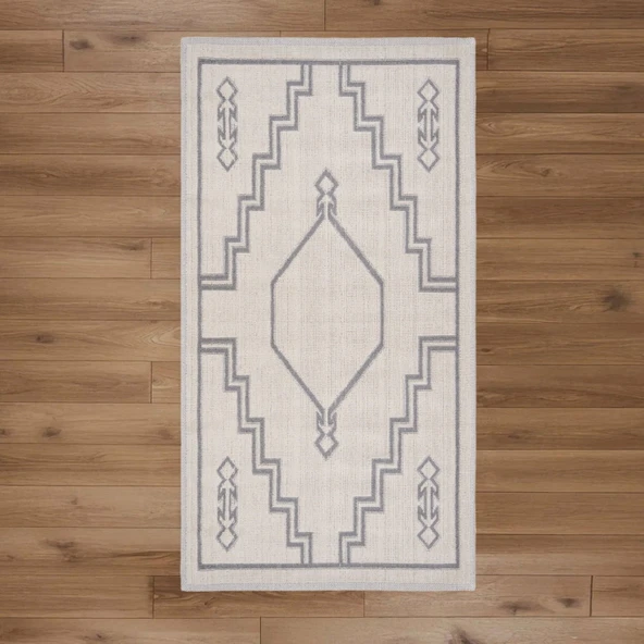 Soft Klas Kilim - Ekru / Gri - 80x150 cm