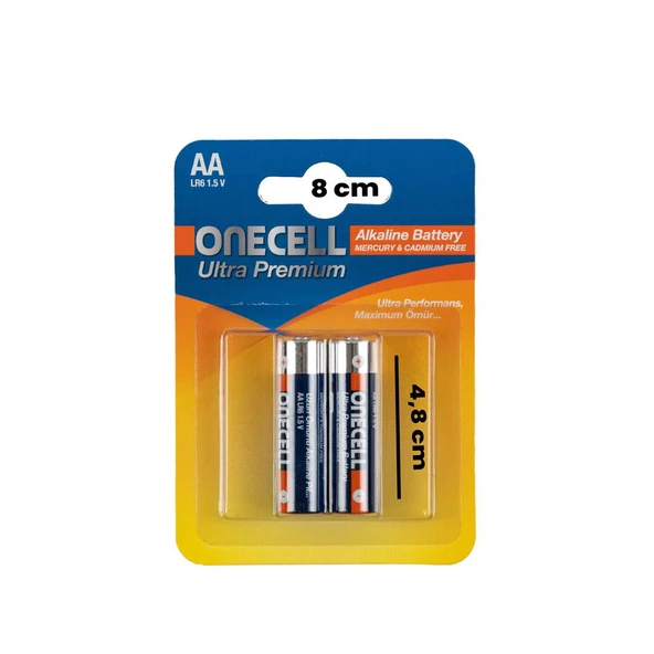 Ultra Premium Alkalin 1,5 V. 2'li AA Boy Pil - 3