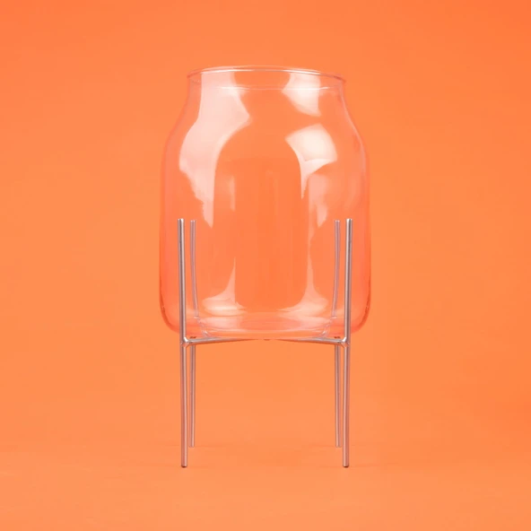 Casa Metal Ayaklı Vazo - Asorti - 25 cm