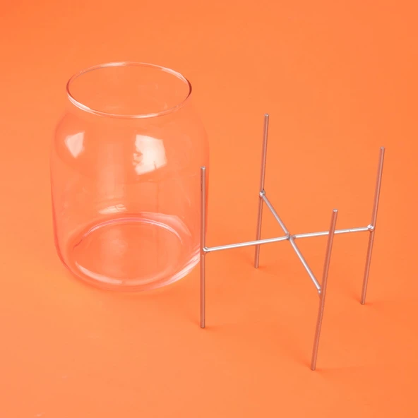 Casa Metal Ayaklı Vazo - Asorti - 25 cm - 3