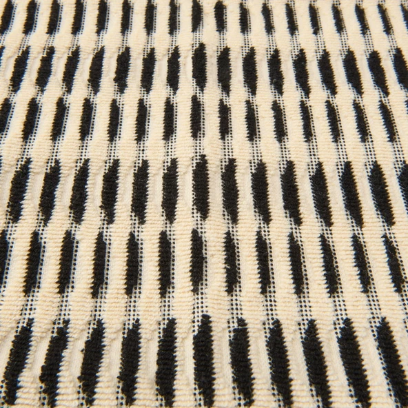 Soft Greta El Havlusu - Ekru / Siyah - 30x50 cm - 3