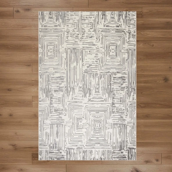 Soft Reine Dekoratif Halı - Gri - 160x230 cm