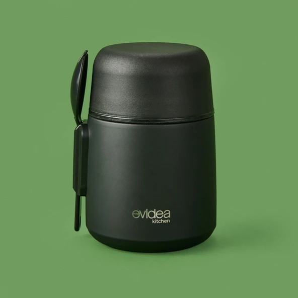 Kitchen Yemek Termosu - Siyah - 500 ml