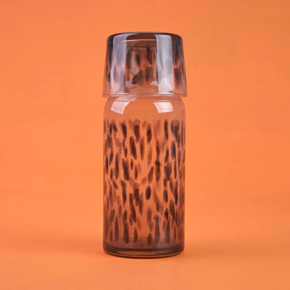 Calista Bardaklı Sürahi Seti - Siyah - 700 ml