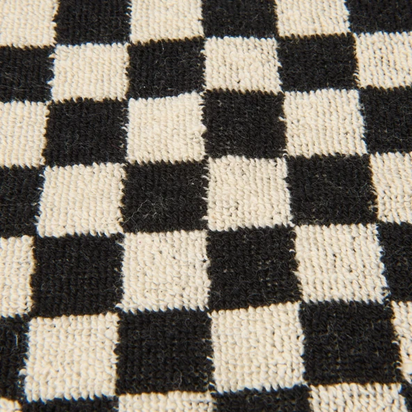 Soft Elena 2'li Havlu Seti - Ekru / Siyah - 30x30 cm - 3