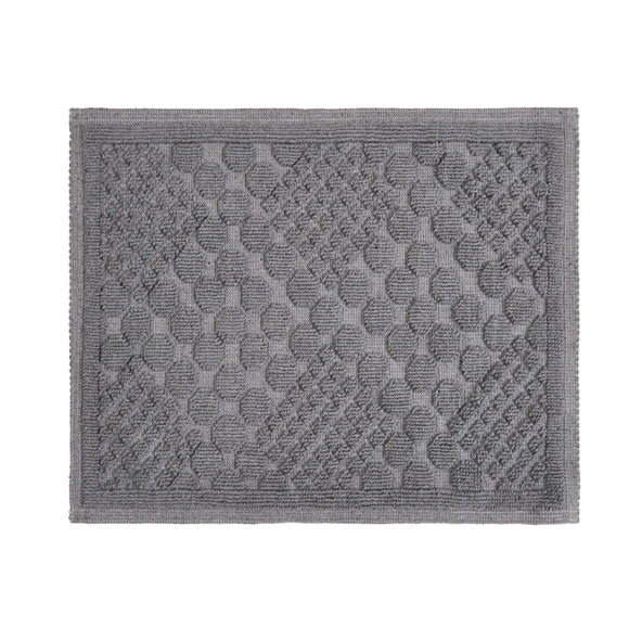 Soft Kağan 2'li Banyo Paspası - Gri - 60x100 cm + 50x60 cm - 2