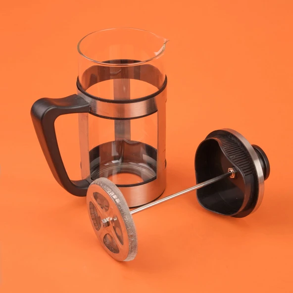 French Press - Siyah / Gri - 600 ml - 3