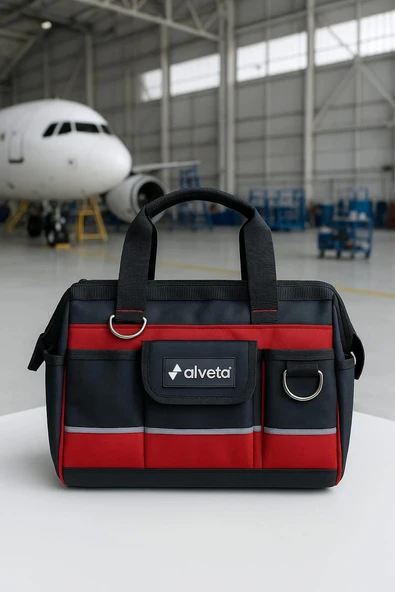 Alveta Profesyonel Hırdavat El Aletleri Tamir Bakım Onarım Takım Çantası M Boy Omuz Askılı 8684250501