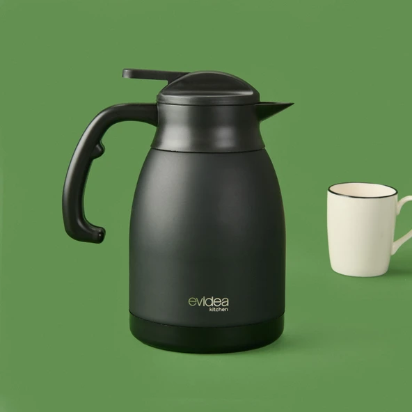 Kitchen Çay Termosu - Siyah - 1,5 lt - 2