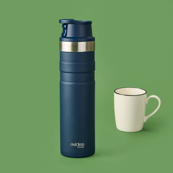 Kitchen Bireysel Termos - Lacivert - 600 ml - 2