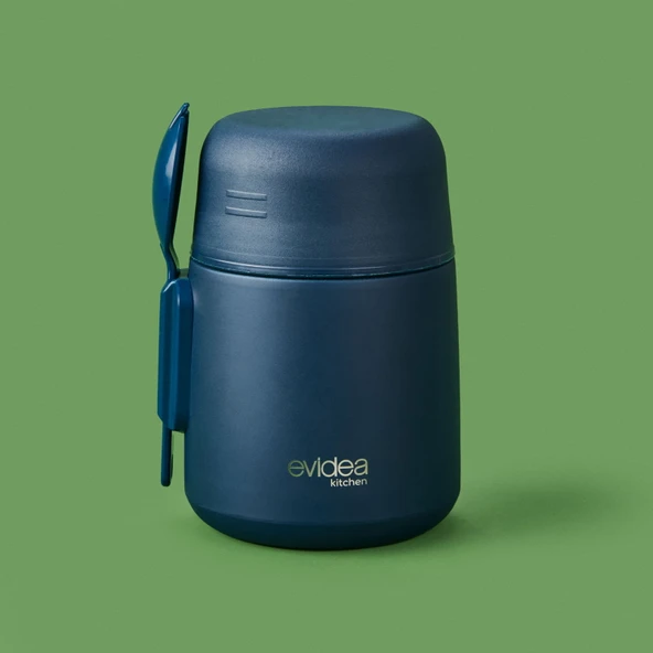 Kitchen Yemek Termosu - Lacivert - 500 ml - 2