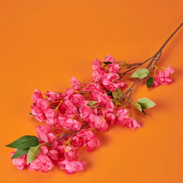 Kiraz Çiçeği Yapay Çiçek - Pembe - 90 cm - 3