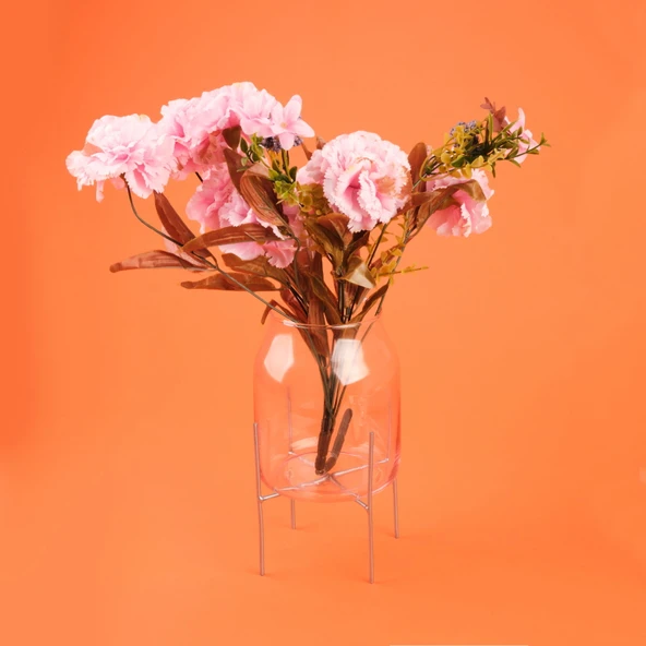 Casa Metal Ayaklı Vazo - Asorti - 25 cm - 2