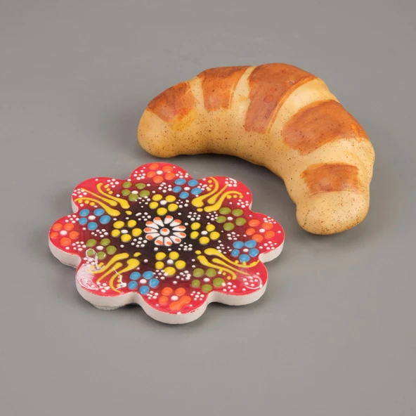 Çini Bardak Altlığı - Renkli - 11 cm - 3