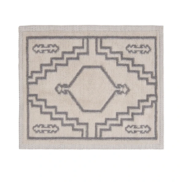 Soft Klas 2'li Banyo Paspası - Ekru / Gri - 60x100 cm + 50x60 cm - 2