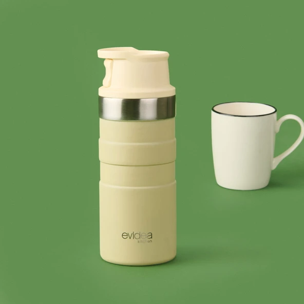 Kitchen Bireysel Termos - Bej - 350 ml - 3