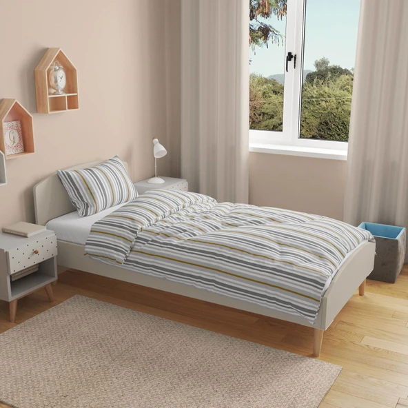 Soft Walden Tek Kişilik Nevresim Takımı - Renkli - 2