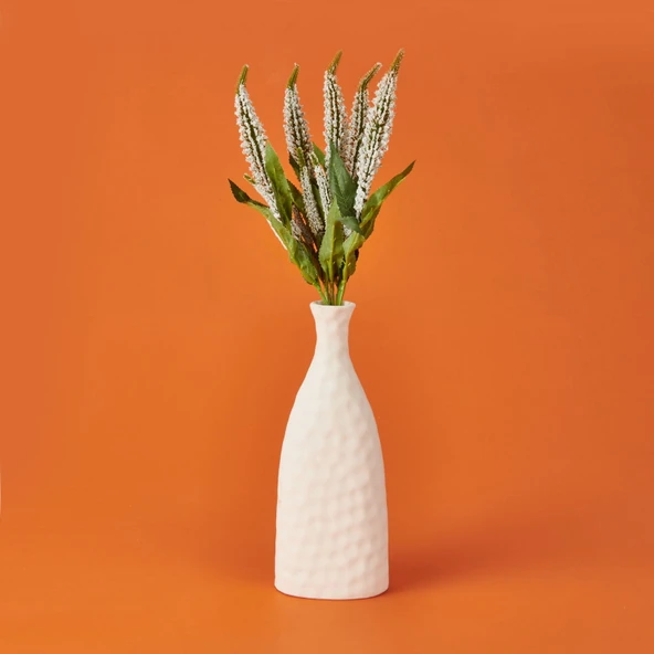 Lavanta Demeti Yapay Çiçek - Beyaz - 46 cm