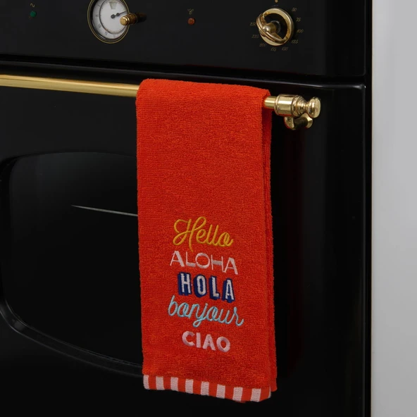 Soft Hola Mutfak Havlusu - Turuncu - 40x66 cm - 2