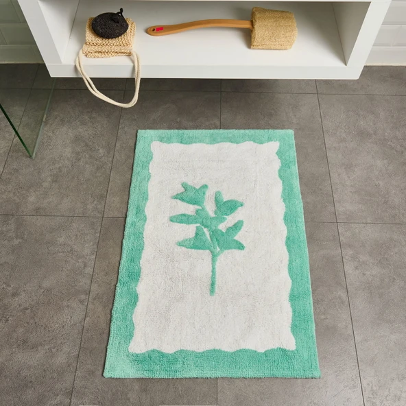 Soft Granny Summer Tufting Banyo Paspası - Beyaz - 60x90 cm - 2