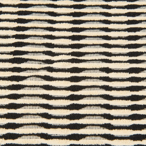 Soft Greta 2'li Havlu Seti - Ekru / Siyah - 30x30 cm - 3