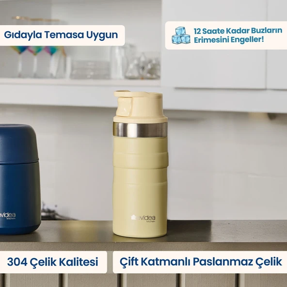 Kitchen Bireysel Termos - Bej - 350 ml