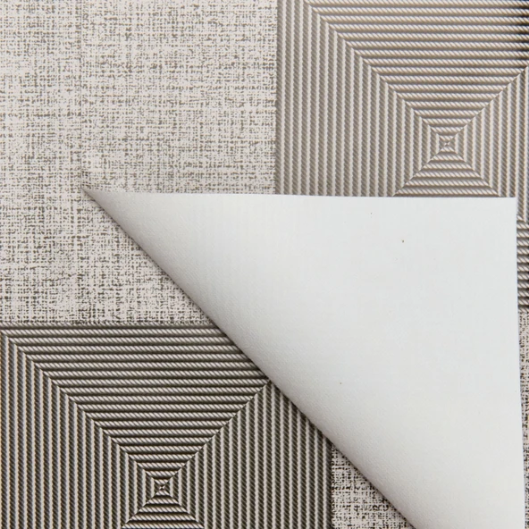 Kare Pvc Masa Örtüsü - Antrasit - 140x140 cm - 3