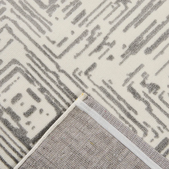 Soft Reine Dekoratif Halı - Gri - 160x230 cm - 3