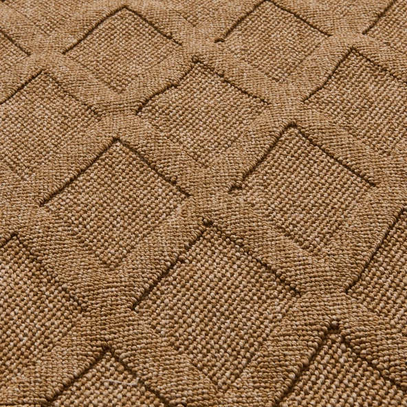 Soft Ruut Rutenna Halı - Bej - 80x150 cm - 2