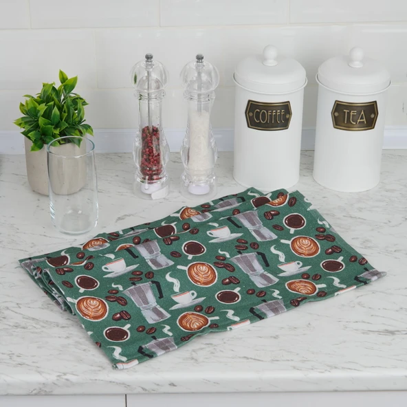 Soft Dapur Mutfak Havlusu - Yeşil - 40x66 cm