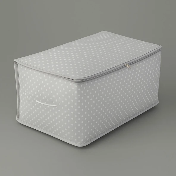 Home Puantiye Detaylı Orta Boy Hurç - Gri - 64x41x35 cm - 2