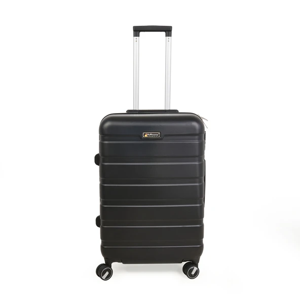 Titan Orta Boy ABS Valiz - Siyah - 66x45x26 cm