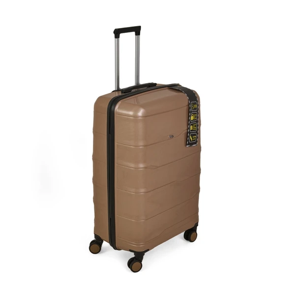 PP Büyük Boy Valiz - Altın - 77x45x32 cm - 2