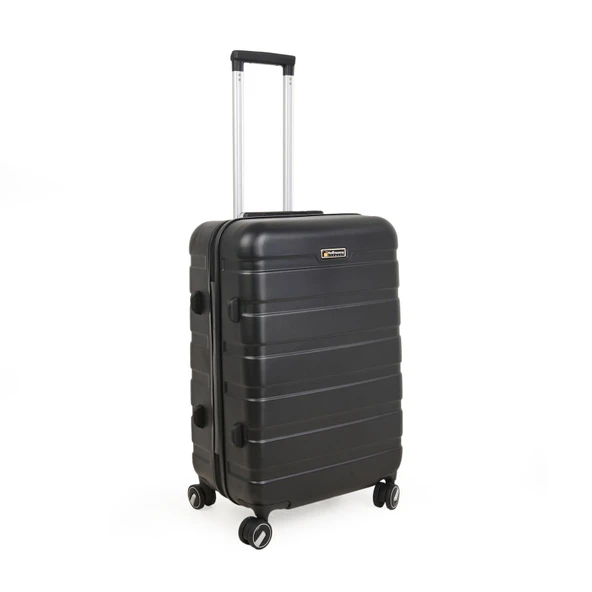 Titan Orta Boy ABS Valiz - Siyah - 66x45x26 cm - 2