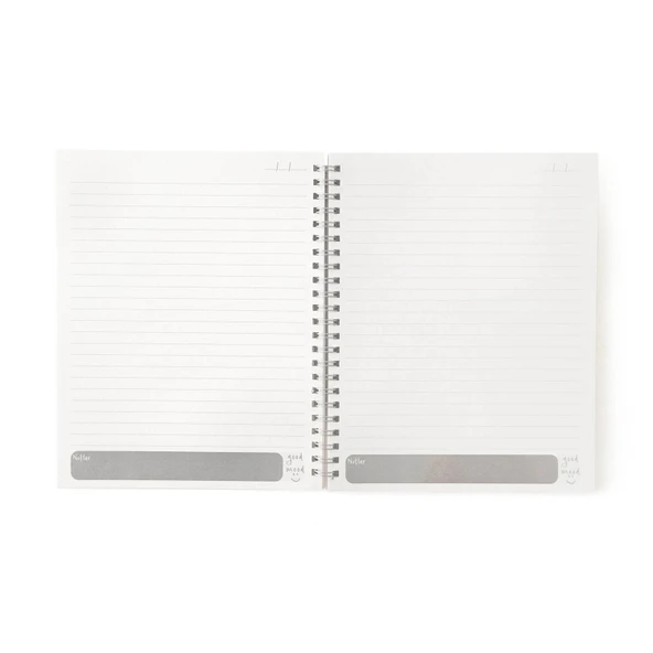 50 Yaprak PVC Çanta Kapaklı Defter - Pembe - 21x17 cm - 2