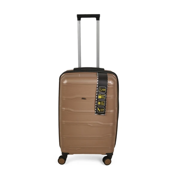 PP Orta Boy Valiz - Altın - 68x37x27 cm