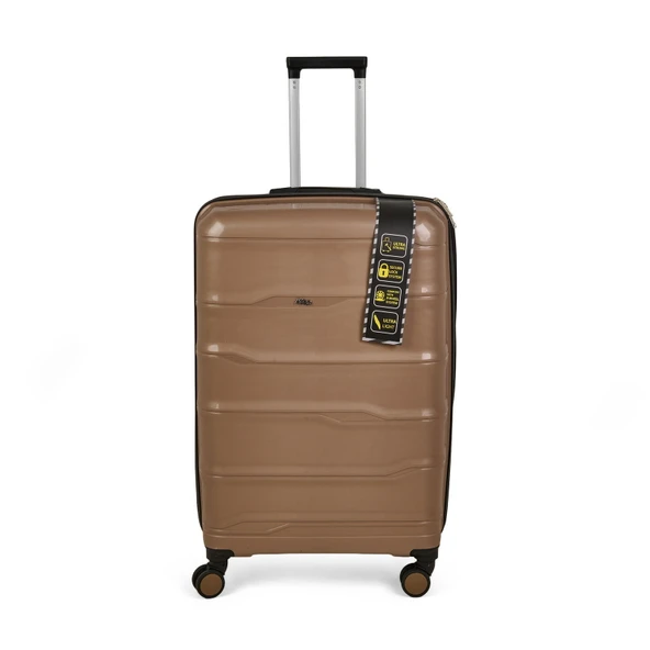 PP Büyük Boy Valiz - Altın - 77x45x32 cm