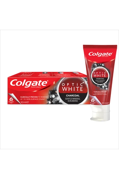 Colgate Optic White Aktif Kömür Diş Macunu 50 ml - 2