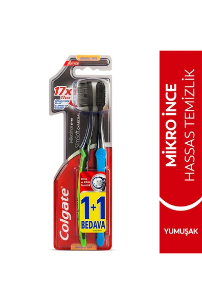 Colgate Diş Fırçası Mikro İnce Hassas Siyah 1+1 - 2